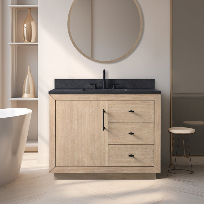 42" Bathroom Vanity with Sink and Top, With Soft Closing Doors - HomeBeyond