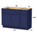 42" Modern Freestanding Birch & Plywood Bathroom Vanity Base Only – Shaker Style Storage Cabinet with 1 Drawer & 3 Soft-Closing Doors VA4130-121 - HomeBeyond