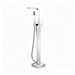 42" Modern Freestanding Waterfall Bathtub Faucet Single Handle Tub Filler with Handheld Shower VA2016 - HomeBeyond
