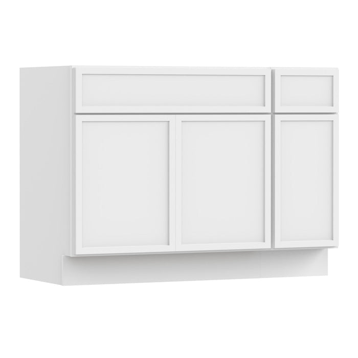 42" Oak Bathroom Vanity Cabinet without Top - 1 Drawer & 3 Doors - HomeBeyond