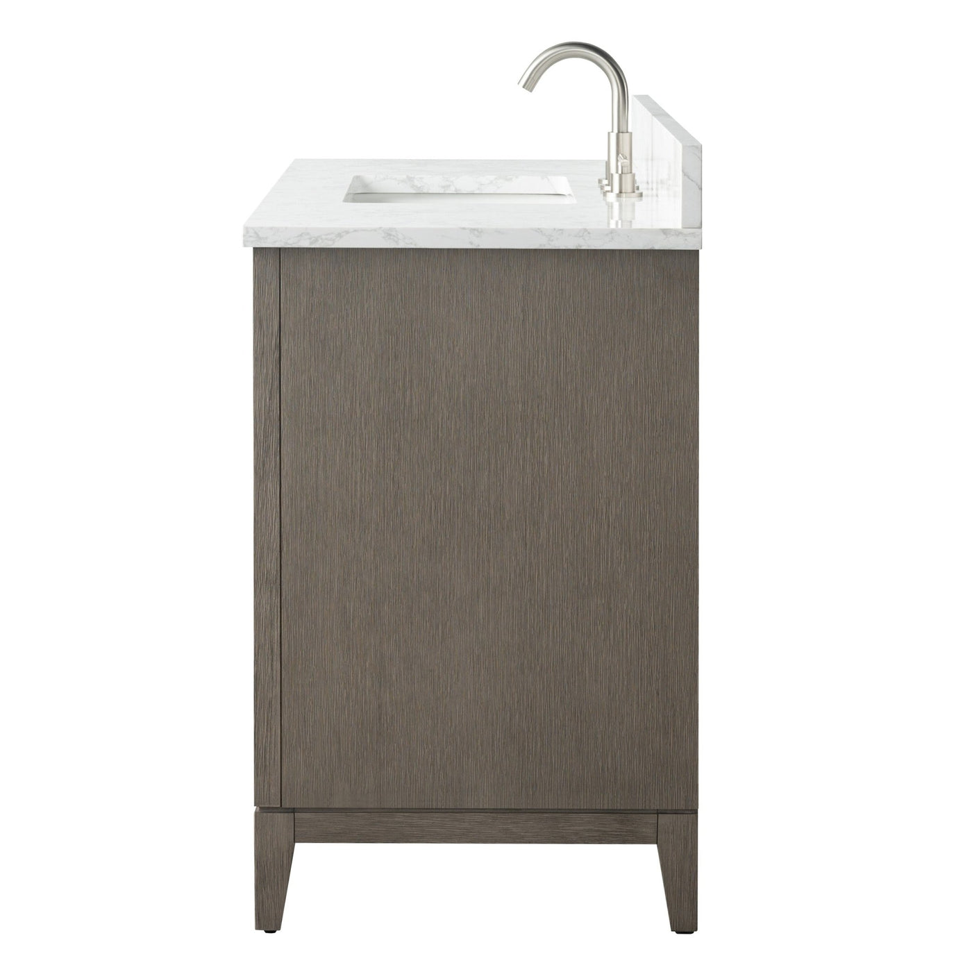 42" Single Sink Bathroom Vanity with Engineered Marble Top — HomeBeyond