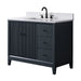 42" Single Sink Freestanding Bath Vanity Cabinet with White Engineered Marble Top - HomeBeyond