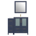 42" Single Sink Modern Bathroom Vanity Set with White Ceramic Top & Free Mirror – Storage Cabinet with 5 Drawers VA3030-42 - HomeBeyond