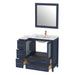 42" Single Sink Modern Bathroom Vanity Set with White Ceramic Top & Free Mirror – Storage Cabinet with 5 Drawers VA3030-42 - HomeBeyond