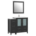 42" Single Sink Modern Bathroom Vanity Set with White Ceramic Top & Free Mirror – Storage Cabinet with 5 Drawers VA3030-42 - HomeBeyond
