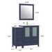 42" Single Sink Modern Bathroom Vanity Set with White Ceramic Top & Free Mirror – Storage Cabinet with 5 Drawers VA3030-42 - HomeBeyond