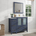 42" Single Sink Modern Bathroom Vanity Set with White Ceramic Top & Free Mirror – Storage Cabinet with 5 Drawers VA3030-42 - HomeBeyond