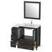 42" Single Sink Modern Bathroom Vanity Set with White Ceramic Top & Free Mirror – Storage Cabinet with 5 Drawers VA3030-42 - HomeBeyond