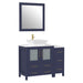 42" Single Sink Modern Bathroom Vanity Set with White Engineered Marble Top & Free Mirror – Storage Cabinet with 5 Drawers VA3130-42 - HomeBeyond