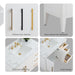 42" Single Sink Modern Freestanding Bathroom Vanity Set with Arabescato White Engineered Marble Top – Storage Cabinet with Soft-Closing Doors & Drawers VA9042 - HomeBeyond
