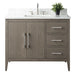 42" Single Sink Modern Freestanding Bathroom Vanity Set with Arabescato White Engineered Marble Top – Storage Cabinet with Soft-Closing Doors & Drawers VA9042 - HomeBeyond