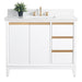 42" Single Sink Modern Freestanding Solid Wood Bathroom Vanity Set with Ariston White Engineered Marble Top – Storage Cabinet with Soft-Closing Drawers VA8042 - HomeBeyond