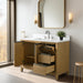 42" Single Sink Modern Freestanding Solid Wood Bathroom Vanity Set with Ariston White Engineered Marble Top – Storage Cabinet with Soft-Closing Drawers VA8042 - HomeBeyond