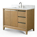 42" Single Sink Modern Freestanding Solid Wood Bathroom Vanity Set with Ariston White Engineered Marble Top – Storage Cabinet with Soft-Closing Drawers VA8042 - HomeBeyond