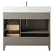 42" Single Sink Modern Freestanding Solid Wood Bathroom Vanity Set with Ariston White Engineered Marble Top – Storage Cabinet with Soft-Closing Drawers VA8042 - HomeBeyond