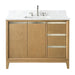 42" Single Sink Modern Freestanding Solid Wood Bathroom Vanity Set with Ariston White Engineered Marble Top – Storage Cabinet with Soft-Closing Drawers VA8042 - HomeBeyond