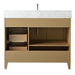42" Single Sink Modern Freestanding Solid Wood Bathroom Vanity Set with Ariston White Engineered Marble Top – Storage Cabinet with Soft-Closing Drawers VA8042 - HomeBeyond