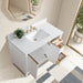 42" Single Sink Modern Freestanding Solid Wood Bathroom Vanity Set with Ariston White Engineered Marble Top – Storage Cabinet with Soft-Closing Drawers VA8042 - HomeBeyond
