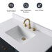 42" Single Sink Modern Freestanding Solid Wood Bathroom Vanity Set with White Engineered Marble Top – Storage Cabinet with Soft-Closing Doors & Drawers VA8142 - HomeBeyond