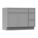 45" Modern Freestanding Birch & Plywood Bathroom Vanity Base Only – Shaker Style Storage Cabinet with 3 Drawers & 2 Soft-Closing Doors VA4133-123 - HomeBeyond