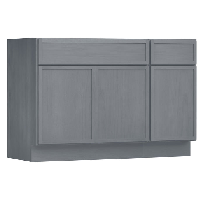 45" Modern Freestanding Birch & Plywood Bathroom Vanity Base Only – Shaker Style Storage Cabinet with Soft-Closing 1 Drawer & 3 Doors VA4130-151 - HomeBeyond