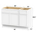 45" Modern Freestanding Birch & Plywood Bathroom Vanity Base Only – Shaker Style Storage Cabinet with Soft-Closing 1 Drawer & 3 Doors VA4130-151 - HomeBeyond