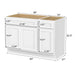 45" Modern Freestanding Oak Plywood Bathroom Vanity Base Only – Shaker Style Storage Cabinet with 1 Drawer & 3 Soft-Closing Doors VA4030-151 - HomeBeyond