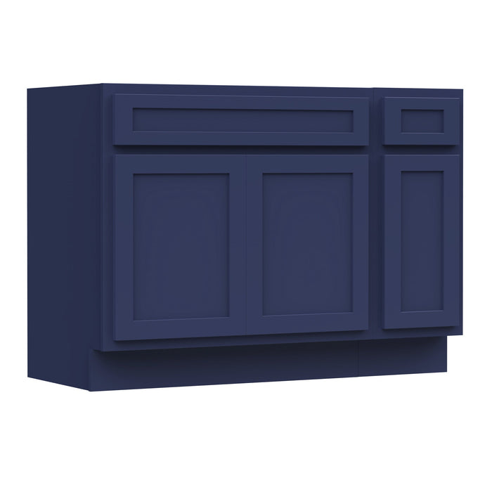 45" Modern Freestanding Oak Plywood Bathroom Vanity Base Only – Shaker Style Storage Cabinet with 1 Drawer & 3 Soft-Closing Doors VA4033-121 - HomeBeyond