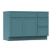 45" Oak Bathroom Vanity Cabinet without Top - 3 Drawers & 1 Door - HomeBeyond