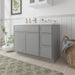 45" Plywood Bathroom Vanity Cabinet without Top - 3 Drawers & 2 Doors - HomeBeyond