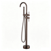 47" Modern Freestanding Waterfall Bathtub Faucet Dual Handle Tub Filler with Handheld Shower VA2012 - HomeBeyond