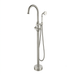 47" Modern Solid Brass Freestanding Bathtub Faucet Single Handle Tub Filler with Handheld Shower VA2029 - HomeBeyond