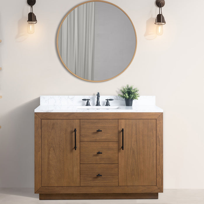 48" Bathroom Vanity with Sink and Top, With Soft Closing Doors - HomeBeyond