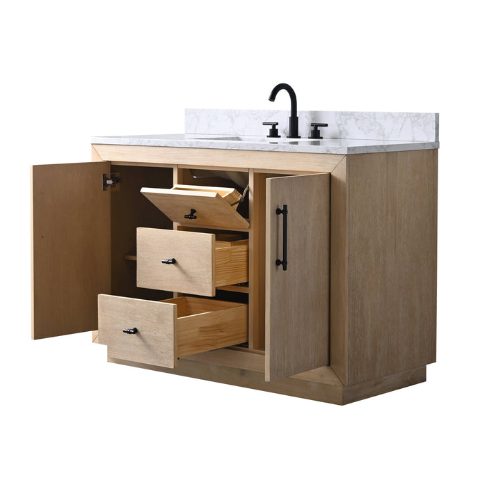 48" Bathroom Vanity with Sink and Top, With Soft Closing Doors - HomeBeyond