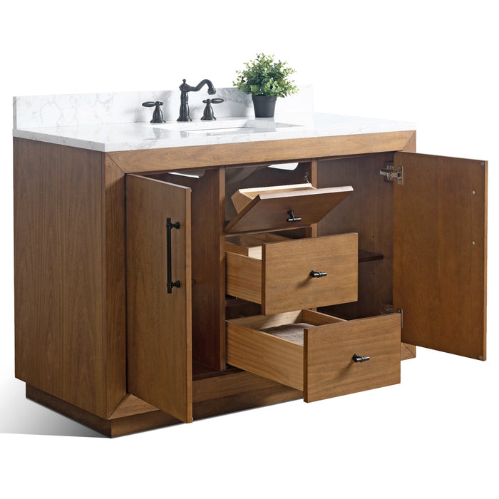 48" Bathroom Vanity with Sink and Top, With Soft Closing Doors - HomeBeyond