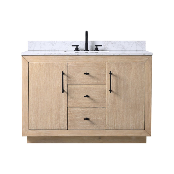 48" Bathroom Vanity with Sink and Top, With Soft Closing Doors - HomeBeyond