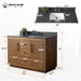 48" Bathroom Vanity with Sink and Top, With Soft Closing Doors - HomeBeyond