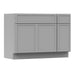 48" Modern Freestanding Birch & Plywood Bathroom Vanity Base Only – Shaker Style Storage Cabinet with 1 Drawer & 3 Soft-Closing Doors VA4136-121 - HomeBeyond
