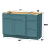 48" Modern Freestanding Birch & Plywood Bathroom Vanity Base Only – Shaker Style Storage Cabinet with 3 Drawers & 1 Door VA4133-153 - HomeBeyond