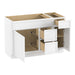 48" Modern Freestanding Birch & Plywood Bathroom Vanity Base Only – Shaker Style Storage Cabinet with 3 Drawers & 2 Soft-Closing Doors VA362R-121 - HomeBeyond