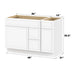 48" Modern Freestanding Birch & Plywood Bathroom Vanity Base Only – Shaker Style Storage Cabinet with 3 Drawers & 2 Soft-Closing Doors VA362R-121 - HomeBeyond