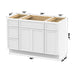 48" Modern Freestanding Birch & Plywood Bathroom Vanity Base Only – Shaker Style Storage Cabinet with 4 Drawers & 3 Soft-Closing Doors VA41123-24-121 - HomeBeyond