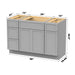 48" Modern Freestanding Birch & Plywood Bathroom Vanity Base Only – Shaker Style Storage Cabinet with 4 Drawers & 3 Soft-Closing Doors VA41123-24-121 - HomeBeyond