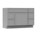 48" Modern Freestanding Birch & Plywood Bathroom Vanity Base Only – Shaker Style Storage Cabinet with 5 Drawers & 1 Soft-Closing Door VA41362L-123 - HomeBeyond