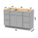 48" Modern Freestanding Birch & Plywood Bathroom Vanity Base Only – Shaker Style Storage Cabinet with 6 Drawers & 3 Soft-Closing Doors VA41123-24-123 - HomeBeyond