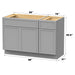 48" Modern Freestanding Birch & Plywood Bathroom Vanity Base Only – Shaker Style Storage Cabinet with Soft-Closing 1 Drawer & 3 Doors VA4133-151 - HomeBeyond