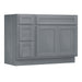 48" Modern Freestanding Oak Plywood Bathroom Vanity Base Only – Shaker Style Storage Cabinet with 3 Drawers & 2 Soft-Closing Doors VA40123-36 - HomeBeyond