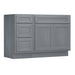 48" Modern Freestanding Oak Plywood Bathroom Vanity Base Only – Shaker Style Storage Cabinet with 3 Drawers & 2 Soft-Closing Doors VA4033-153 - HomeBeyond