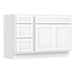 48" Modern Freestanding Oak Plywood Bathroom Vanity Base Only – Shaker Style Storage Cabinet with 3 Drawers & 2 Soft-Closing Doors VA4033-153 - HomeBeyond