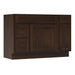 48" Modern Freestanding Oak Plywood Bathroom Vanity Base Only – Shaker Style Storage Cabinet with 3 Drawers & 2 Soft-Closing Doors VA40362L-121 - HomeBeyond